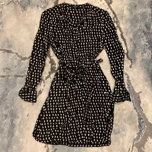 Madewell Paintdot Polka Dot Shirt Dress Sz XS